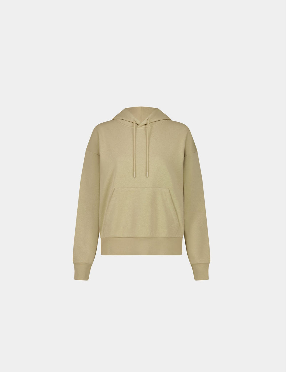 Sweat à capuche beige kaki