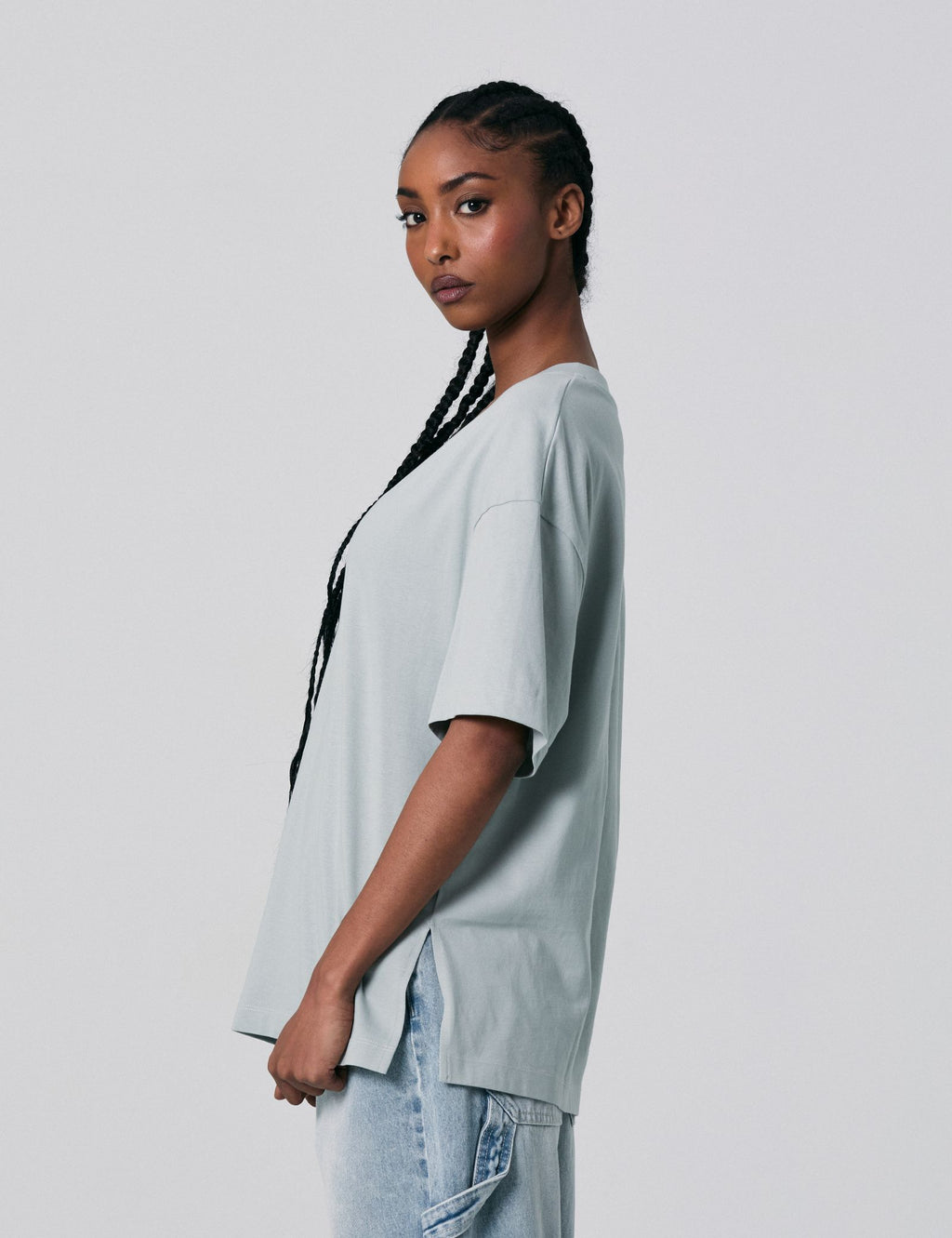 T-shirt à manches courtes oversize vert clair
