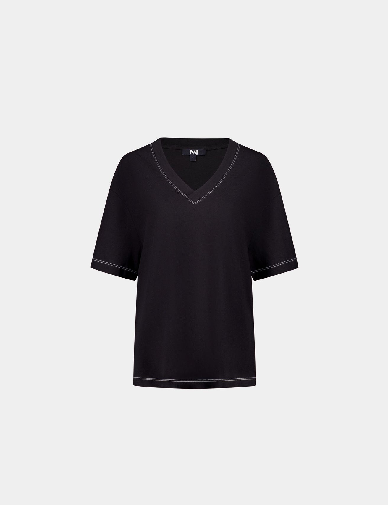 T-shirt à manches courtes oversize noir - Image 1
