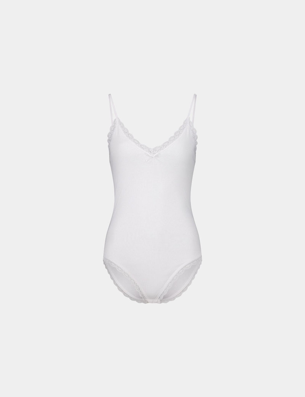 Body à dentelles blanc