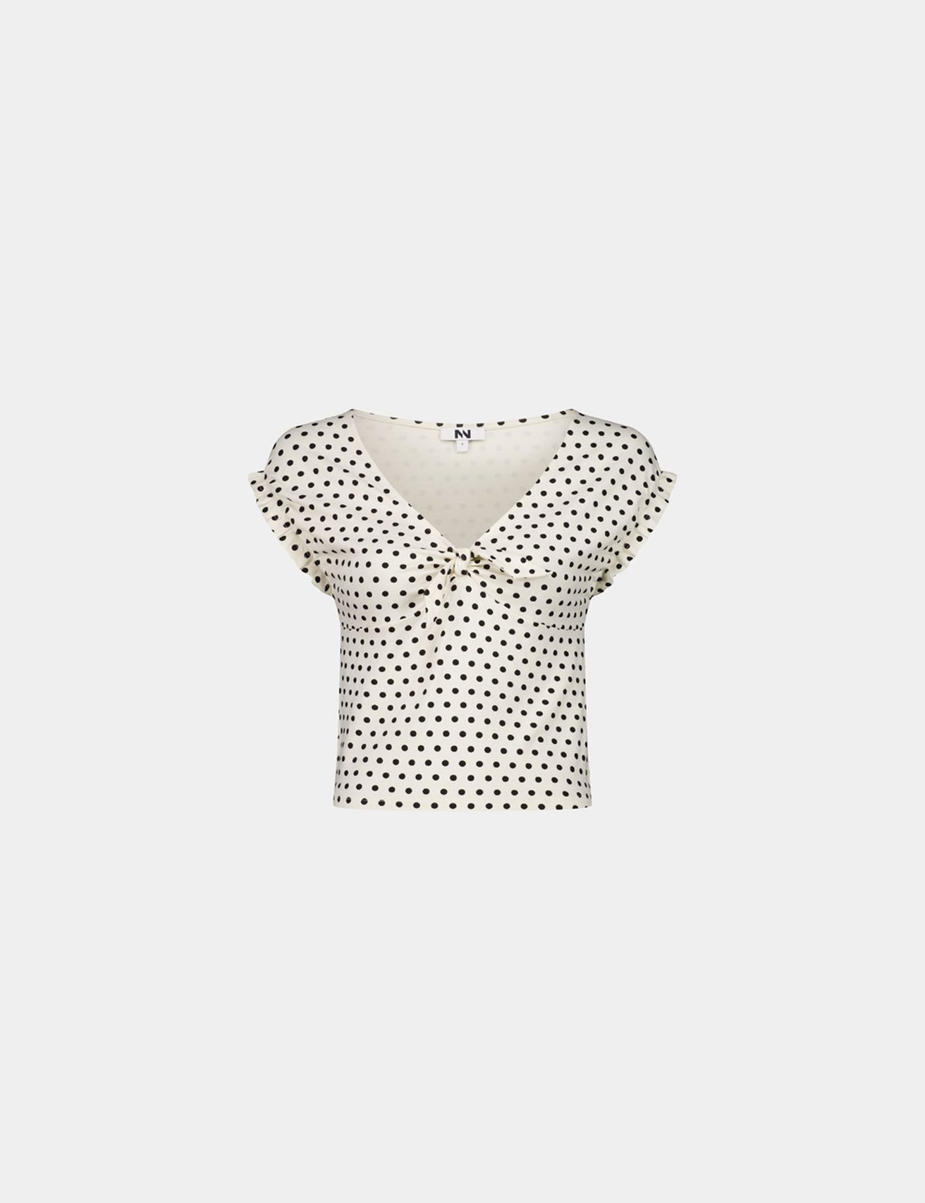 T-shirt à pois blanc et noir - Image 3