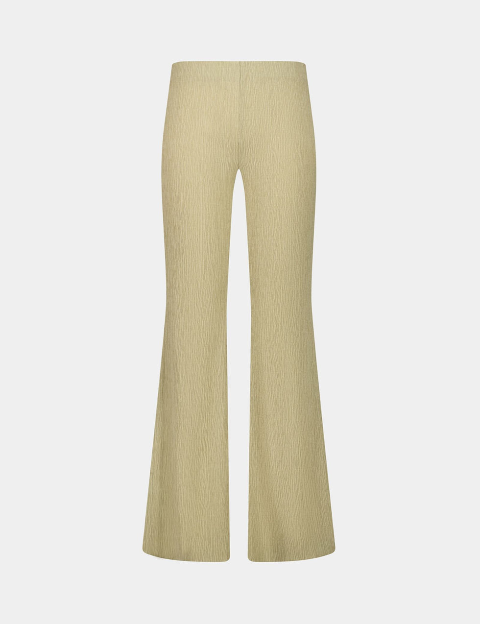 Pantalon crêpé beige kaki