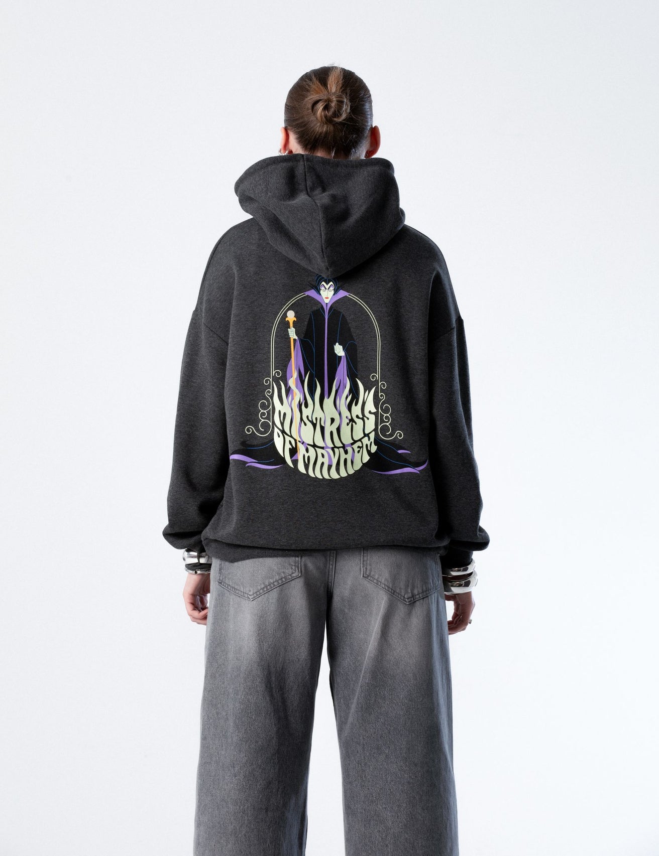 Sweat à capuche Disney Maléfique x Jennyfer gris chine - Image 1