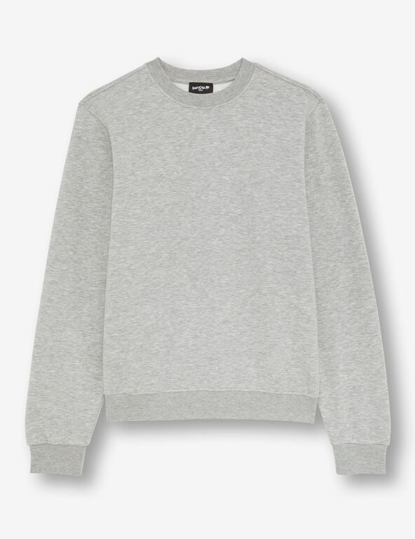 Sweat gris col rond basic teen