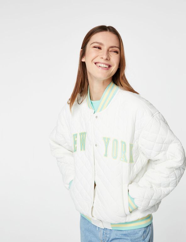 Baseball quilted jacket girl
