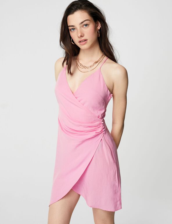 Wrap dress + matching scrunchie girl
