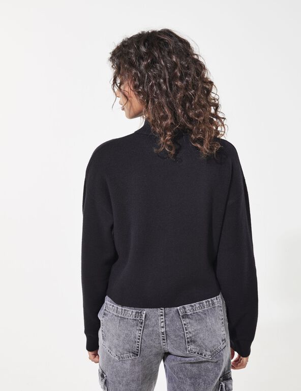 Pull col montant fille