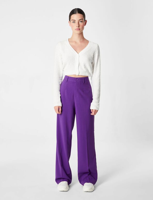 Pantalon palazzo violet