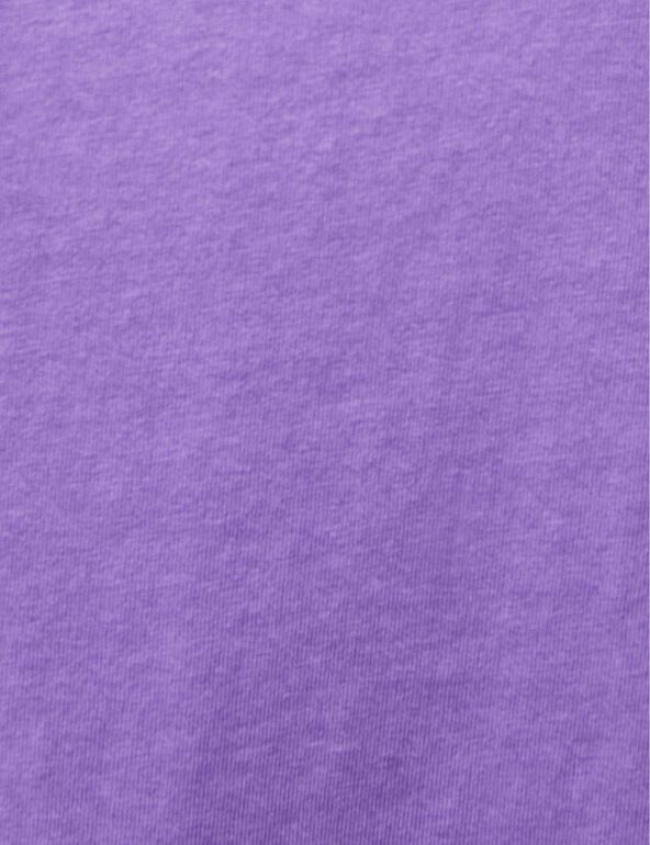 Tee-shirt basic col rond violet
