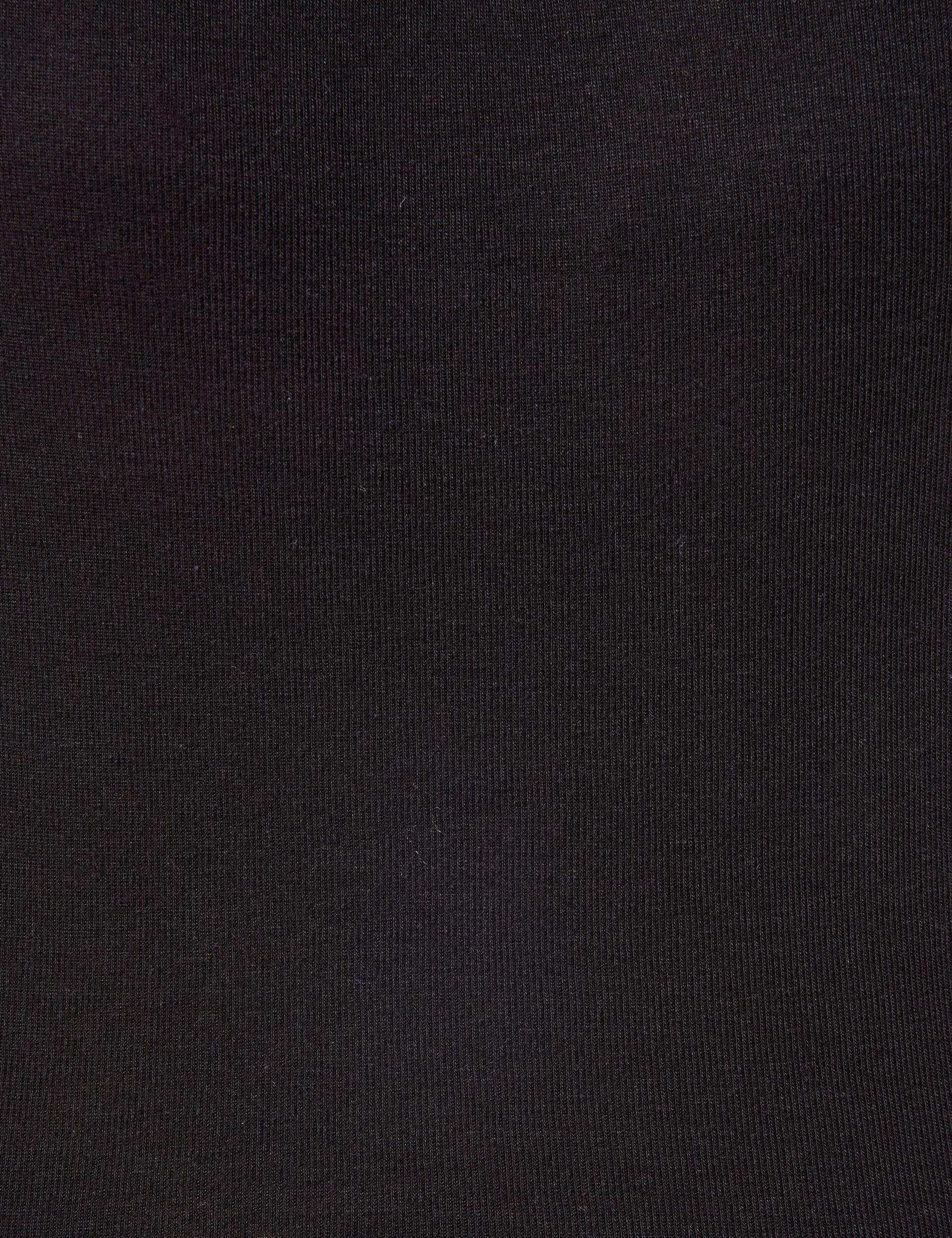 Tee-shirt basique noir à manches longues