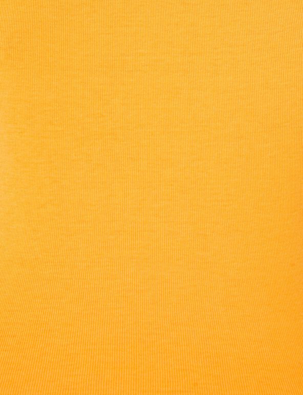 Tee-shirt orange col V