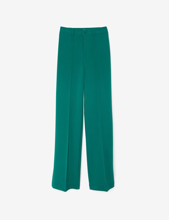 Pantalon tailleur vert