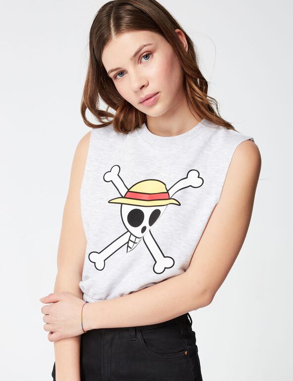 One Piece sleeveless sweatshirt woman