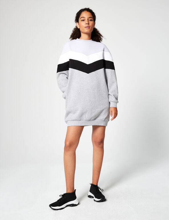 Colourblock sweater dress teen