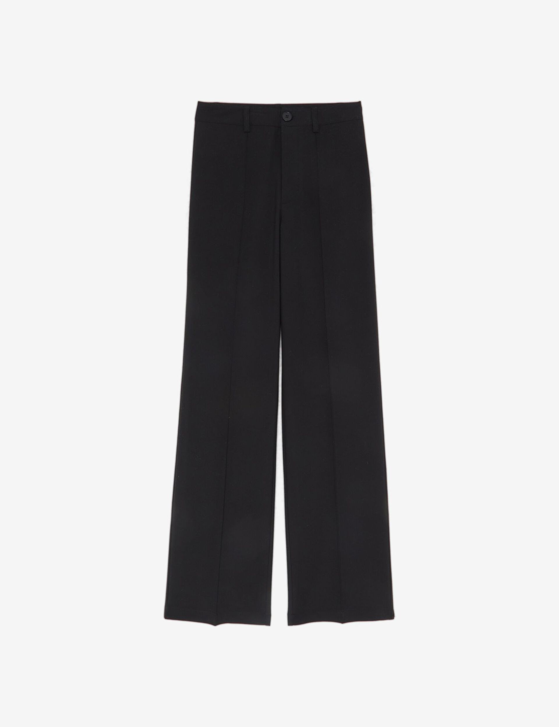 Pantalon tailleur avec plis noir