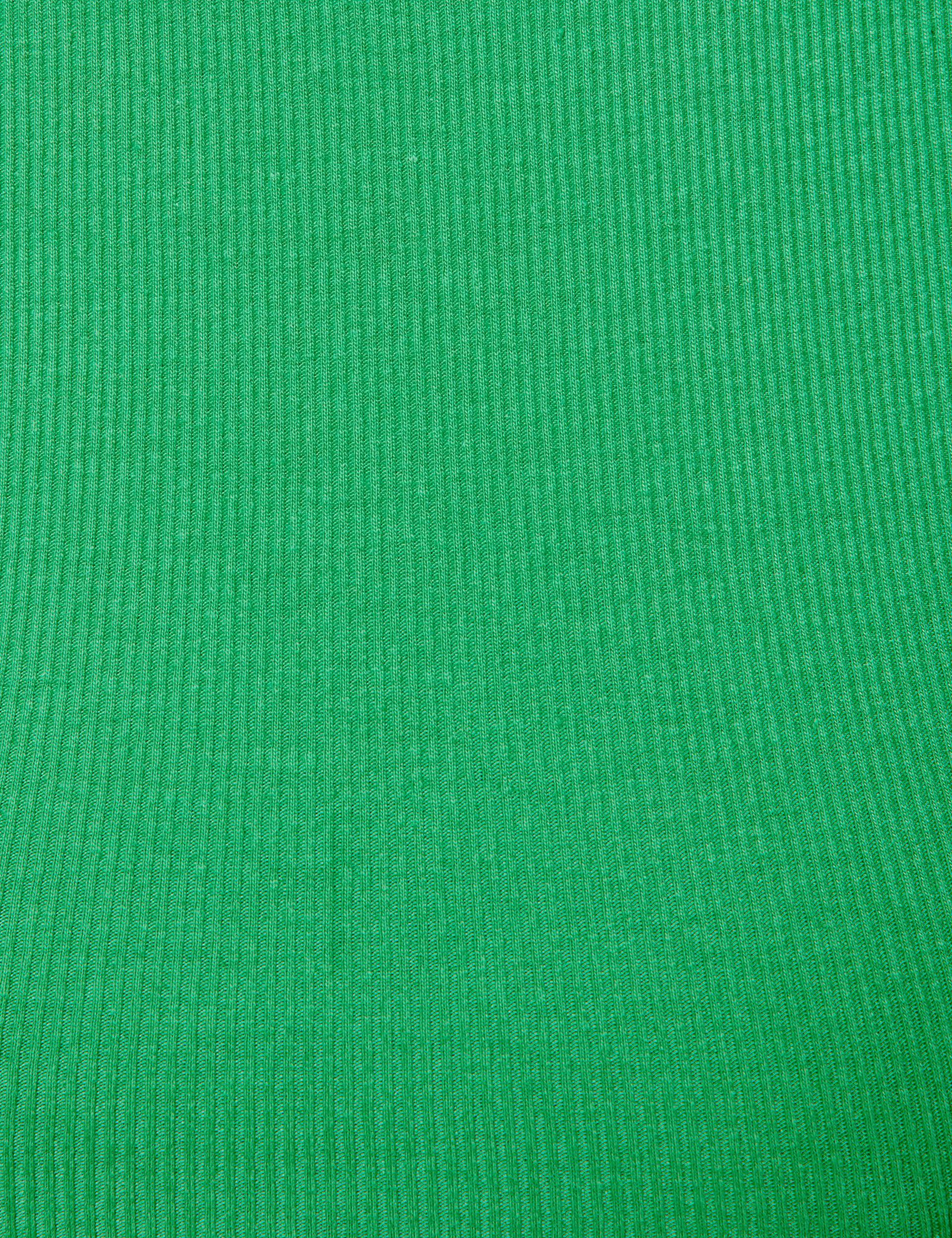 Robe verte côtelée dos ouvert