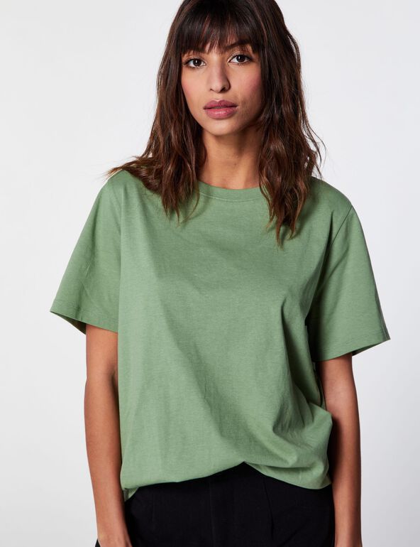 Tee-shirt oversize vert olive