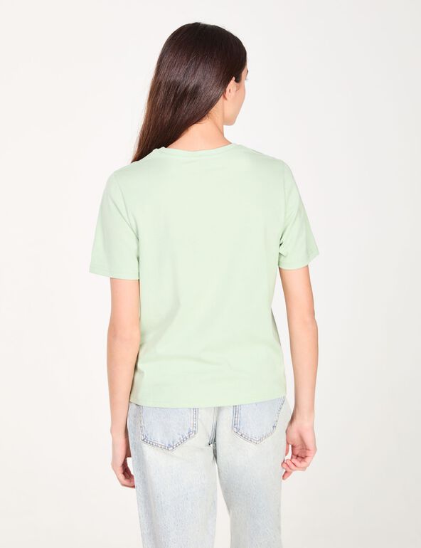 T-shirt vert imprimé : Whimsical  girl