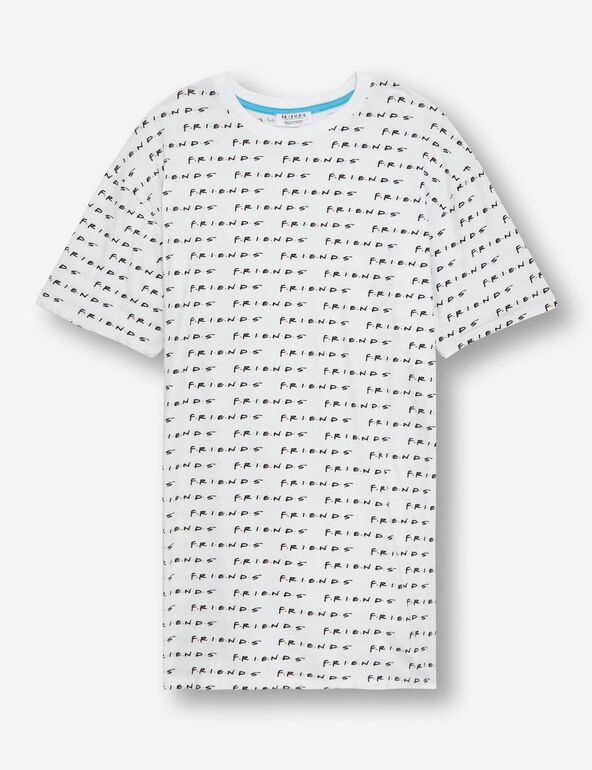 Tee-shirt pyjama Friends blanc