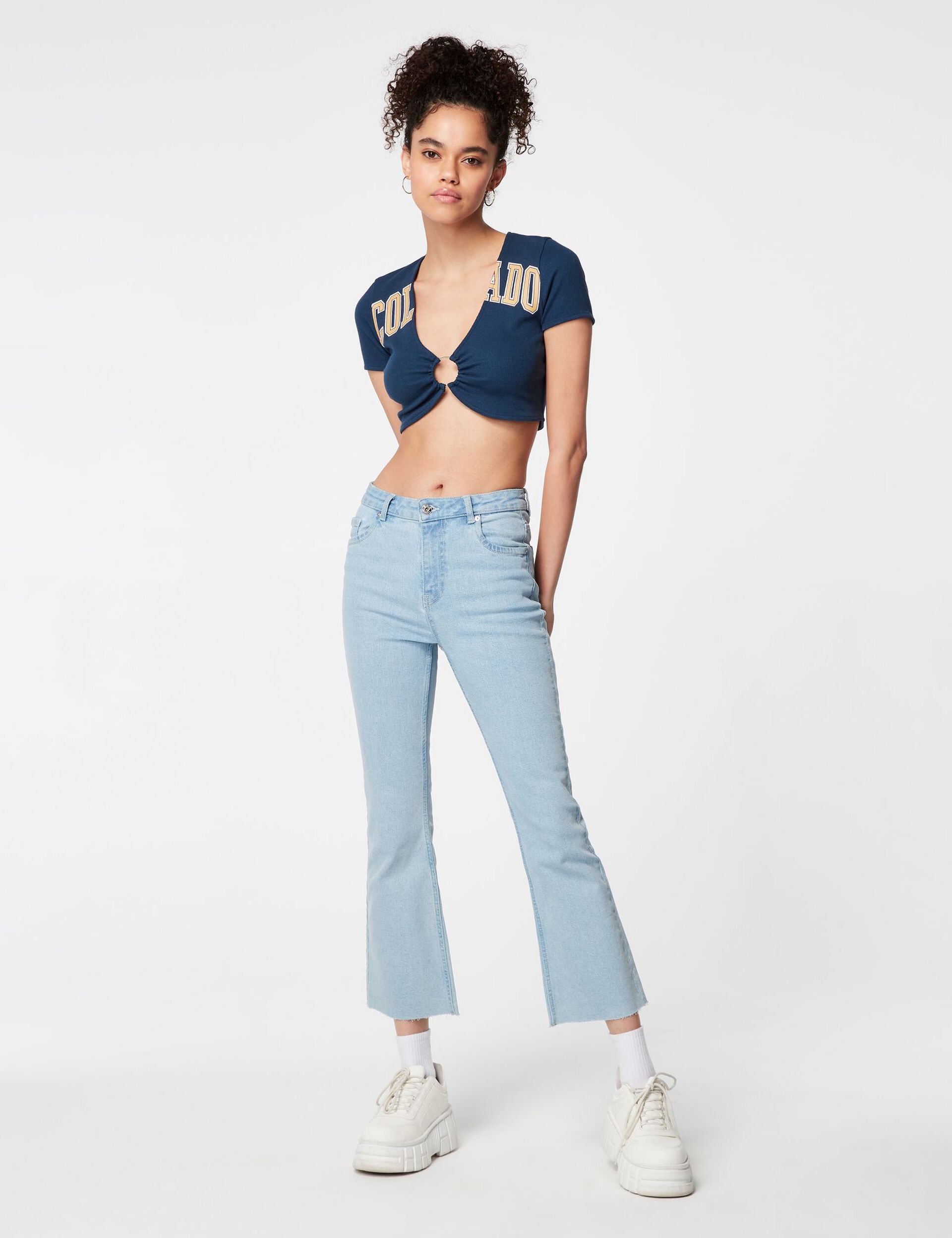 Jean cropped flare