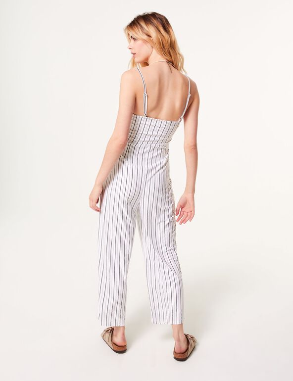 Striped jumpsuit girl