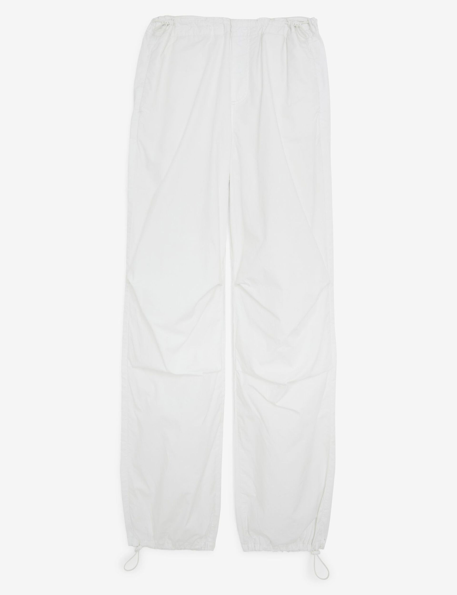 Pantalon parachute blanc