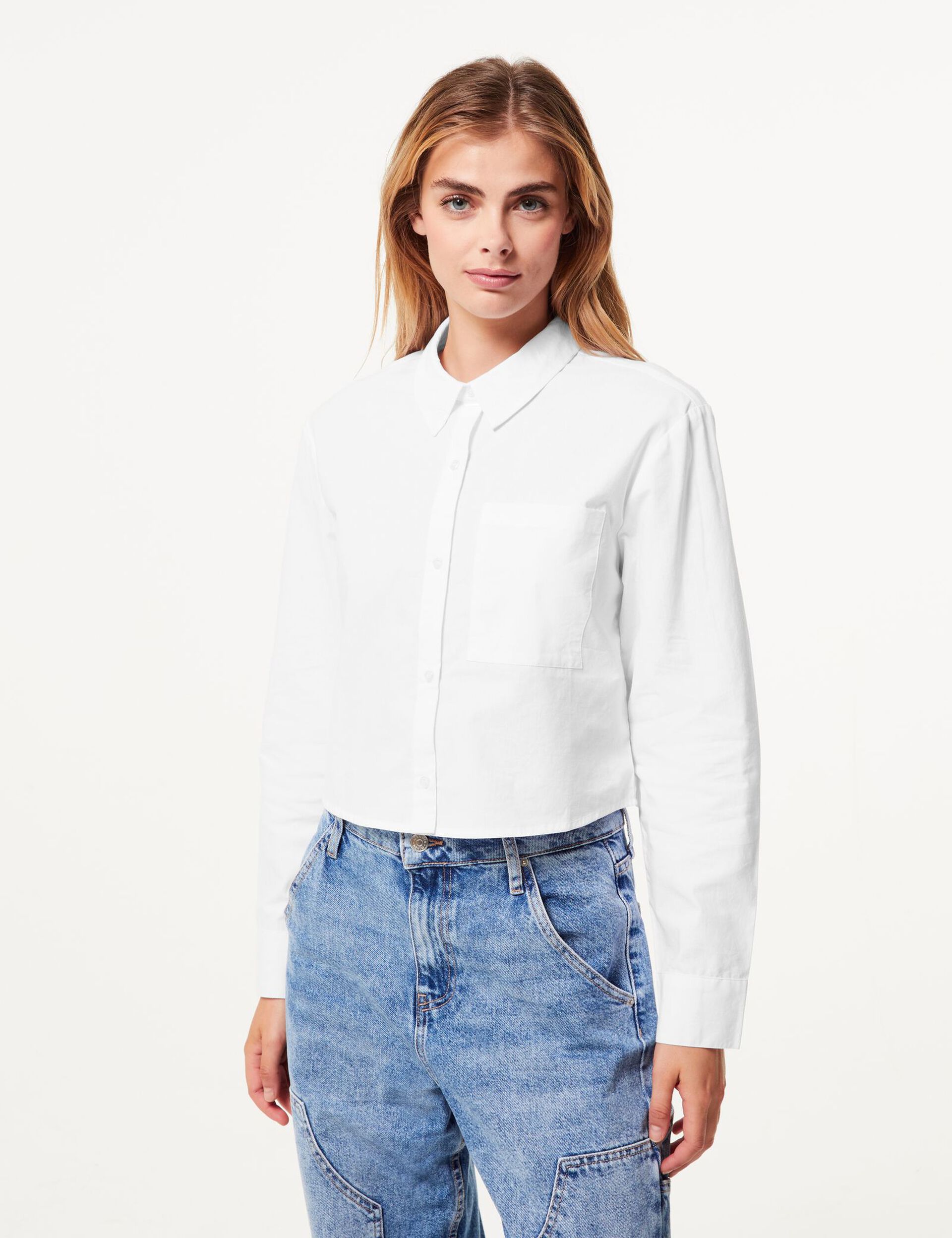 Chemise blanche courte