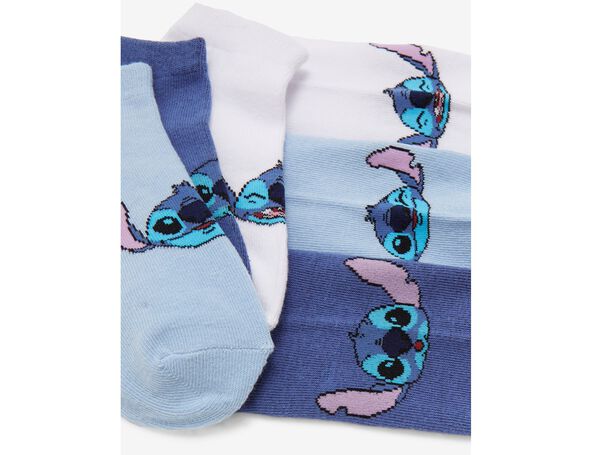 Chaussettes Disney Stitch bleues et blanches fille