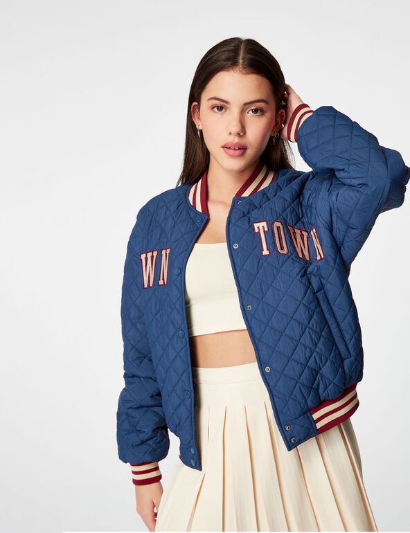 Baseball quilted jacket girl