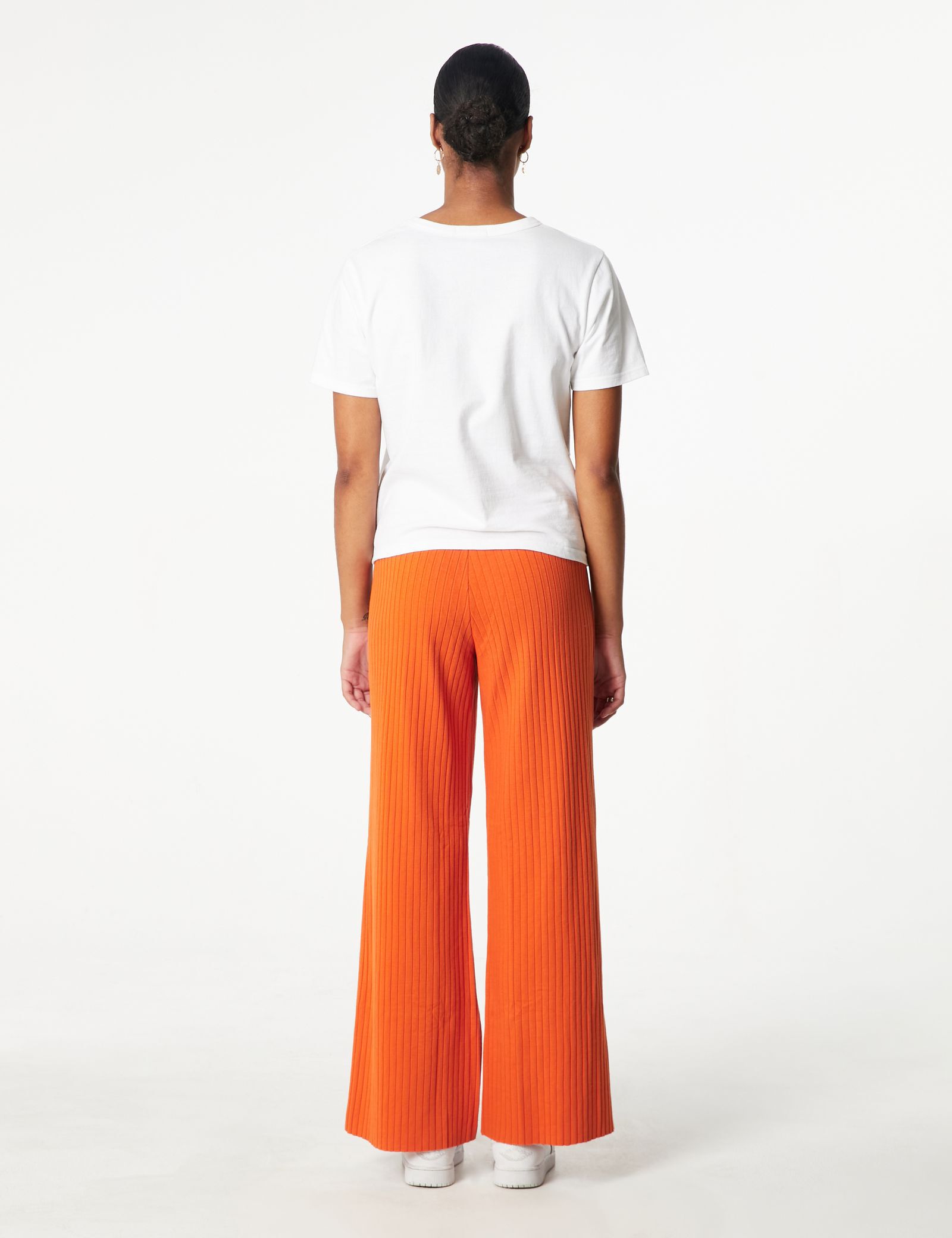 Mode Pantalons Pantalons taille haute Birgitte Herskind Pantalon taille haute orange clair style d\u00e9contract\u00e9 