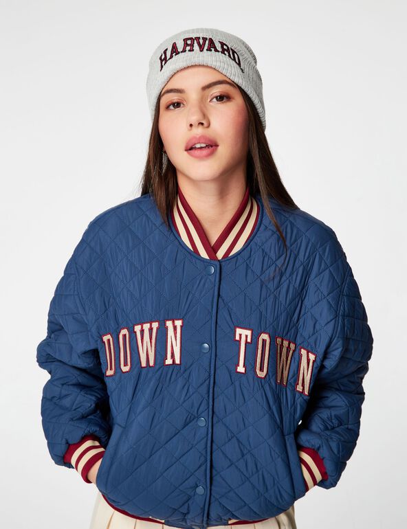 Baseball quilted jacket teen