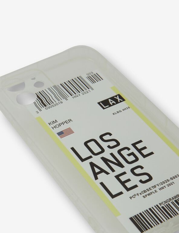 Coque IPhone 12 carte d'embarquement LOS ANGELES