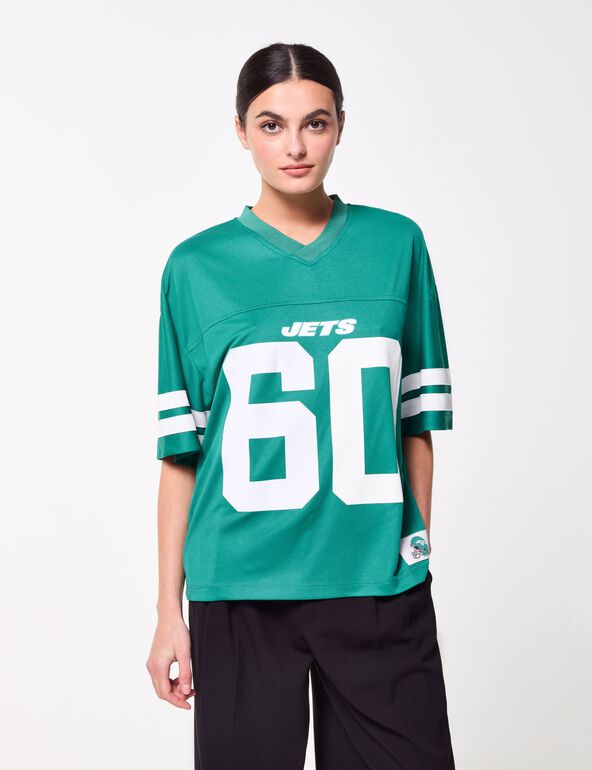 T-shirt de baseball imprimé NFL x Jennyfer vert ado