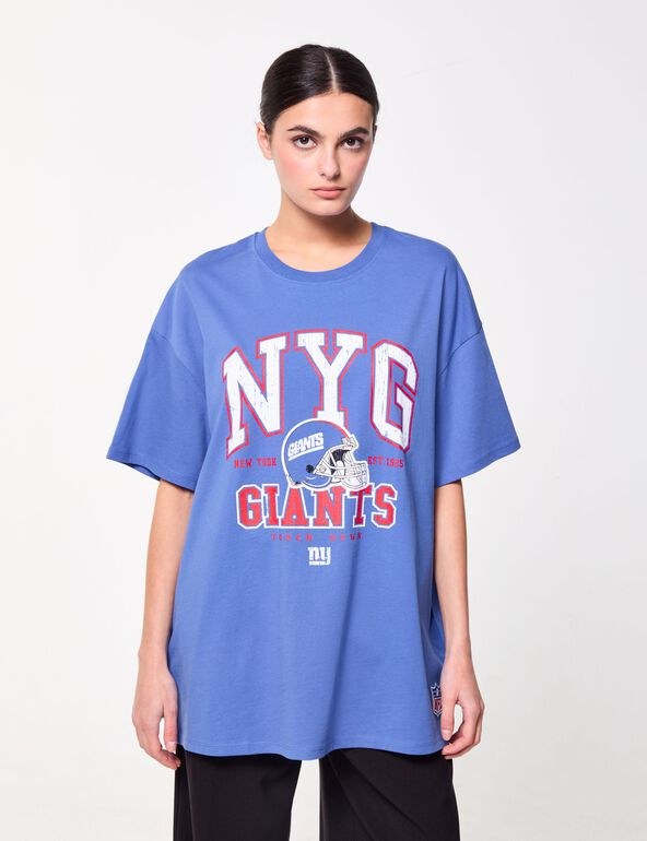 T-shirt oversize imprimé NFL x Jennyfer bleu electric ado