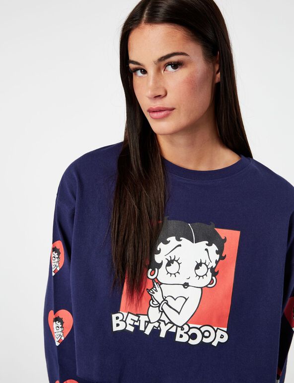 Tee-shirt court Betty Boop fille