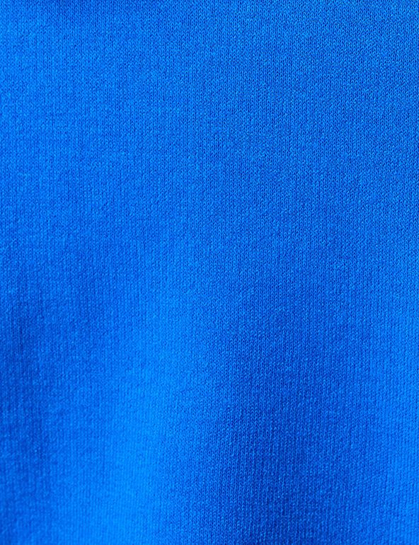 Sweat zippé bleu oversize