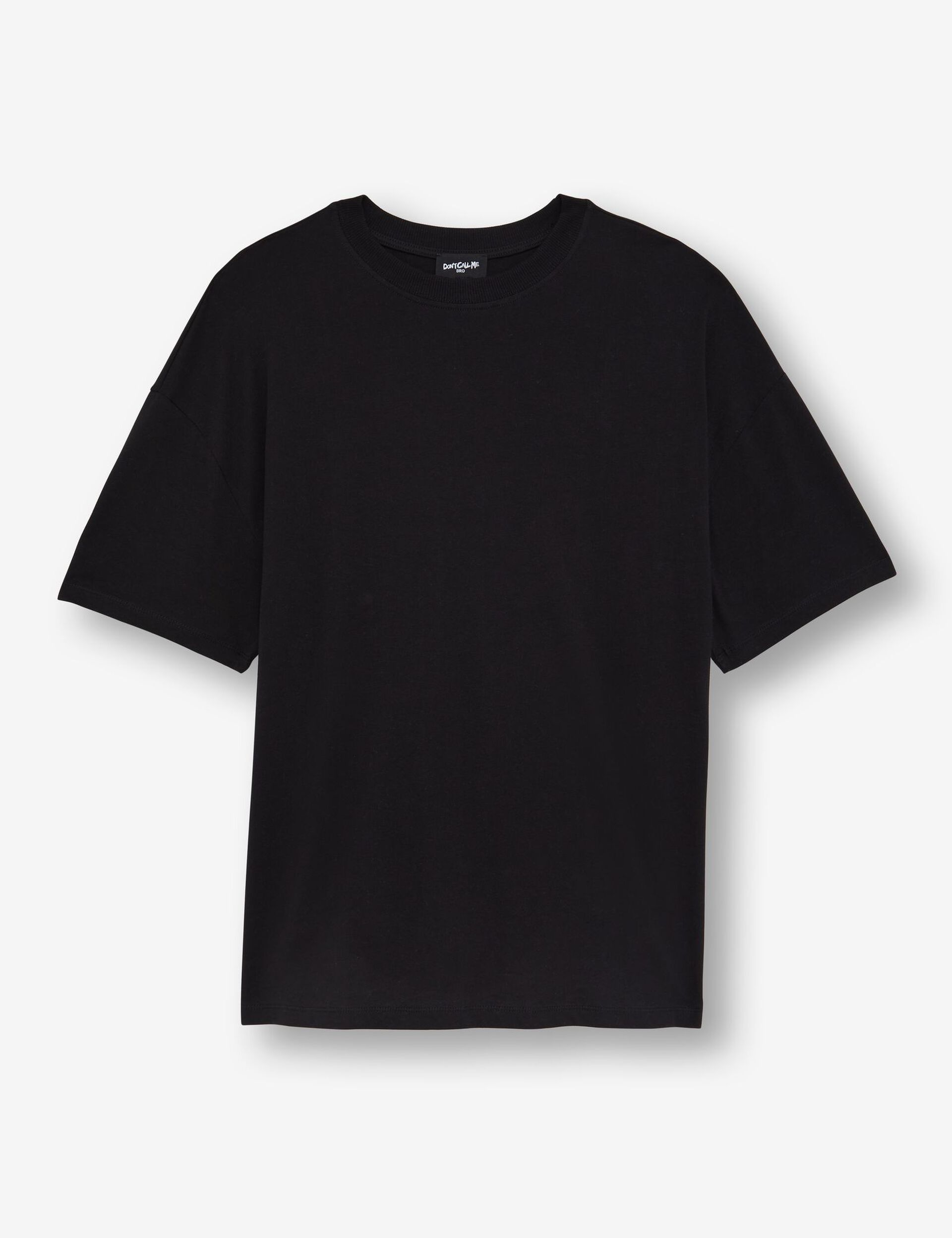 Tee-shirt loose basic col rond noir