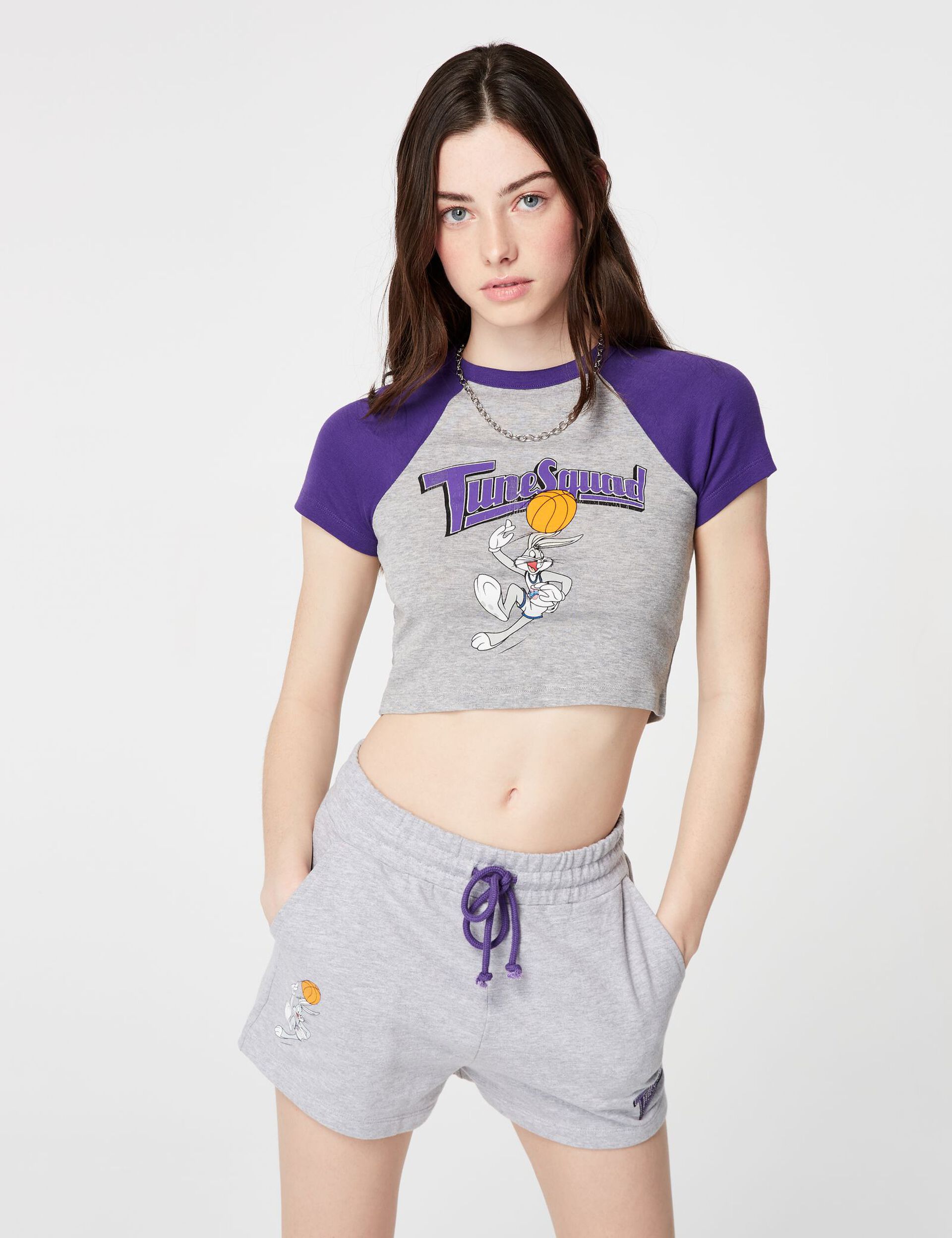 Space Jam cropped T-shirt