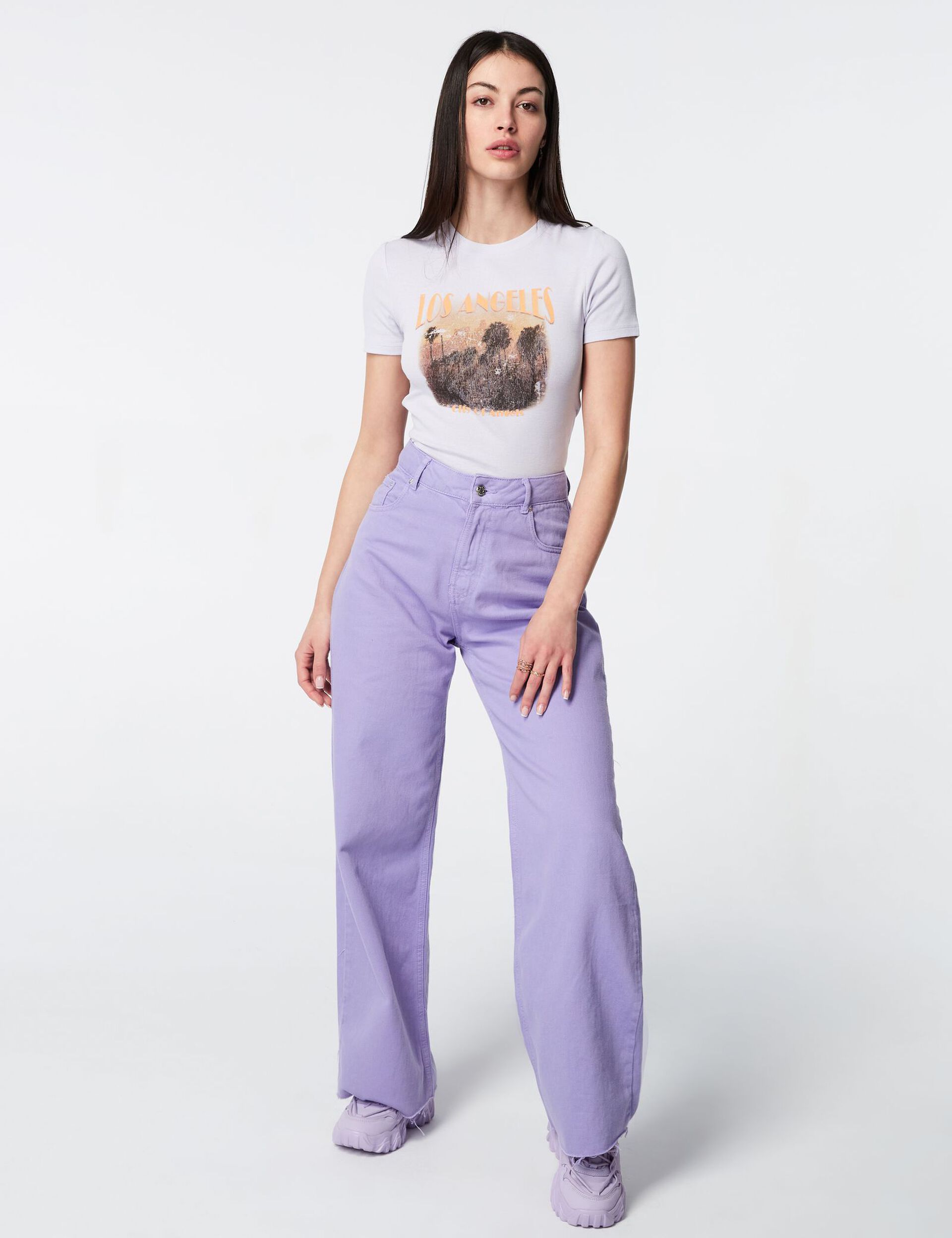 Los Angeles cropped T-shirt