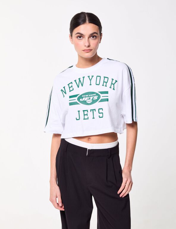 T-shirt court oversize imprimé NFL x Jennyfer blanc teen