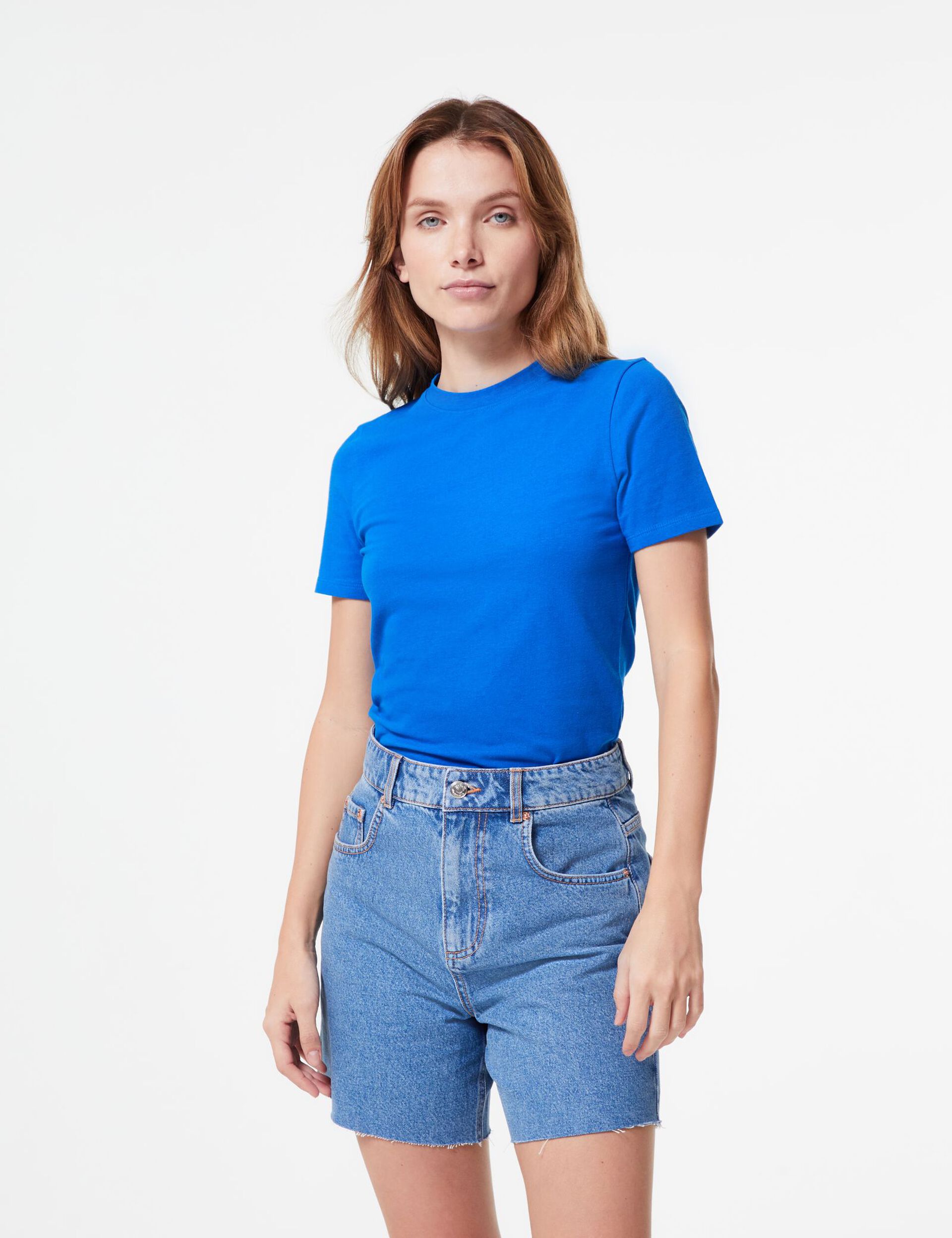 Tee-shirt basic bleu