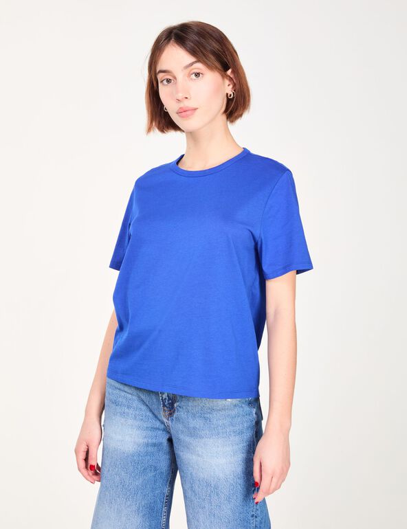 T-shirt bleu indigo basic teen