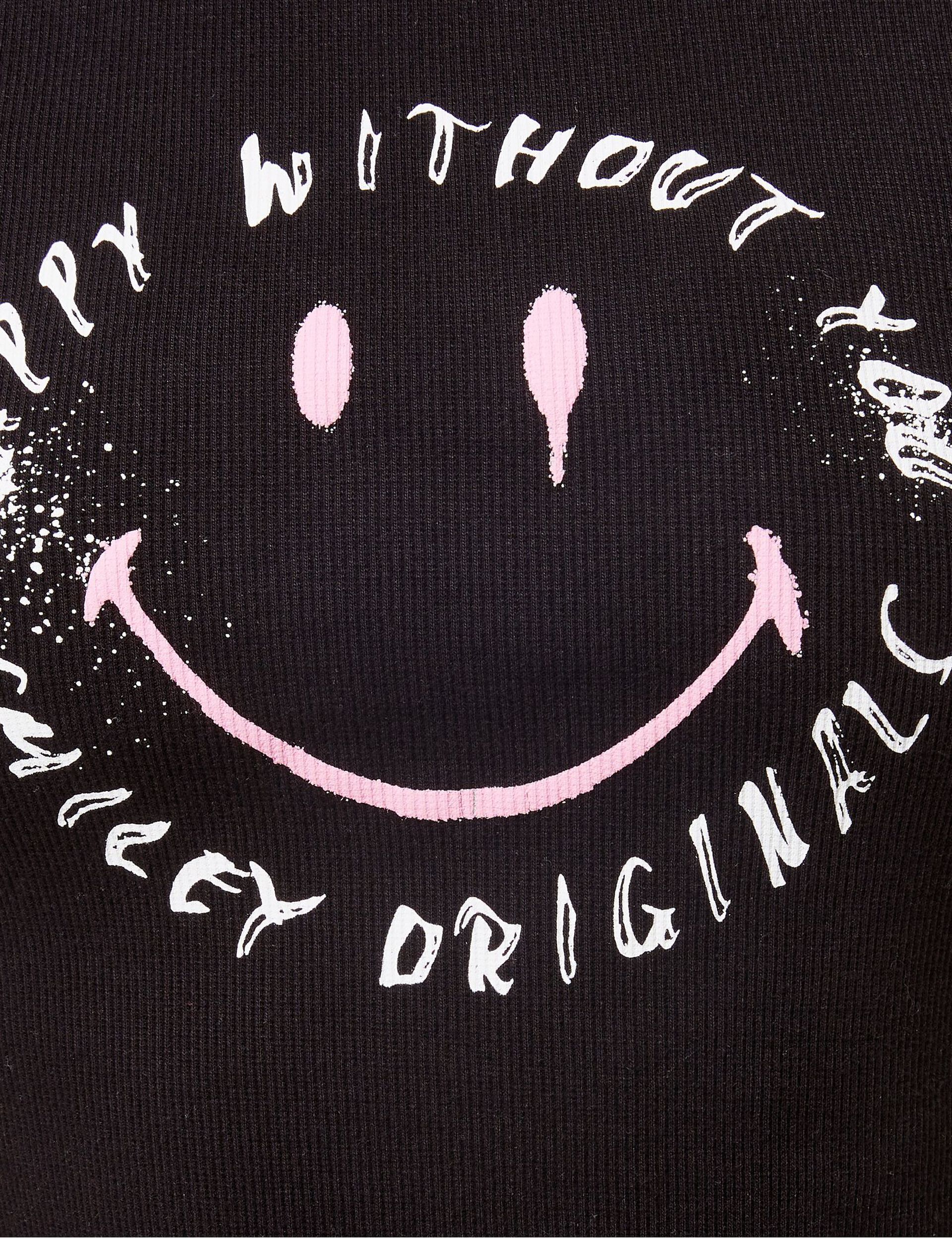 T-shirt noir SMILEY ORIGINALS X DCM JENNYFER