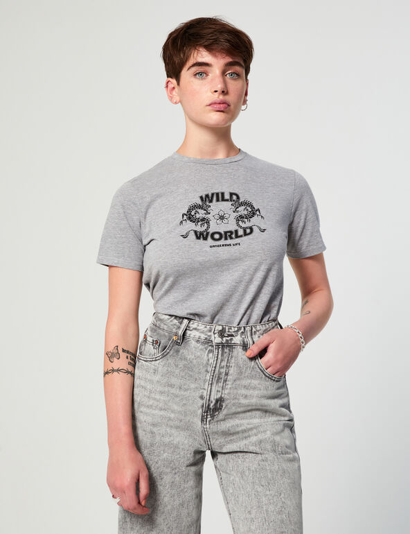 Slogan T-shirt girl