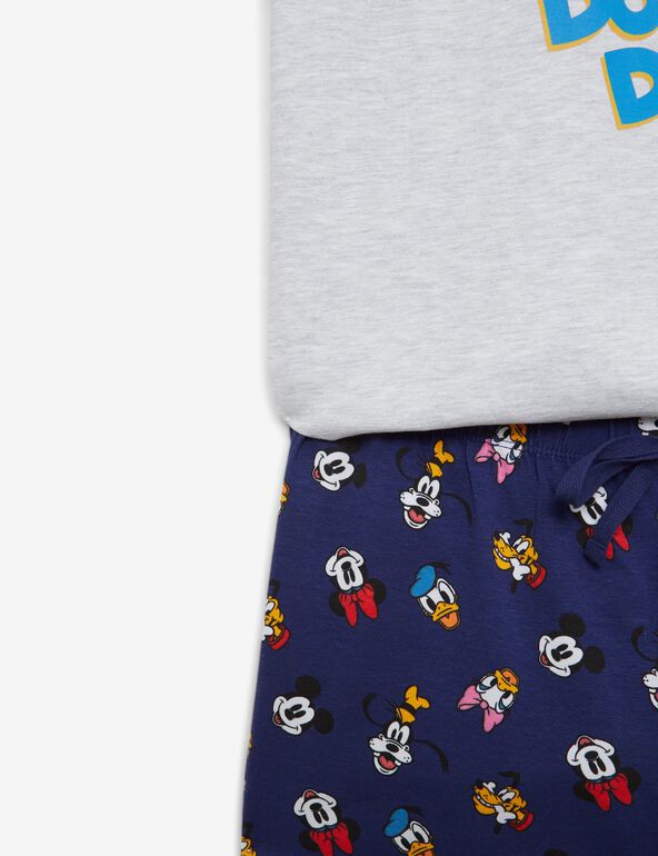 Set pyjama Disney Donald Duck gris et bleu marine fille