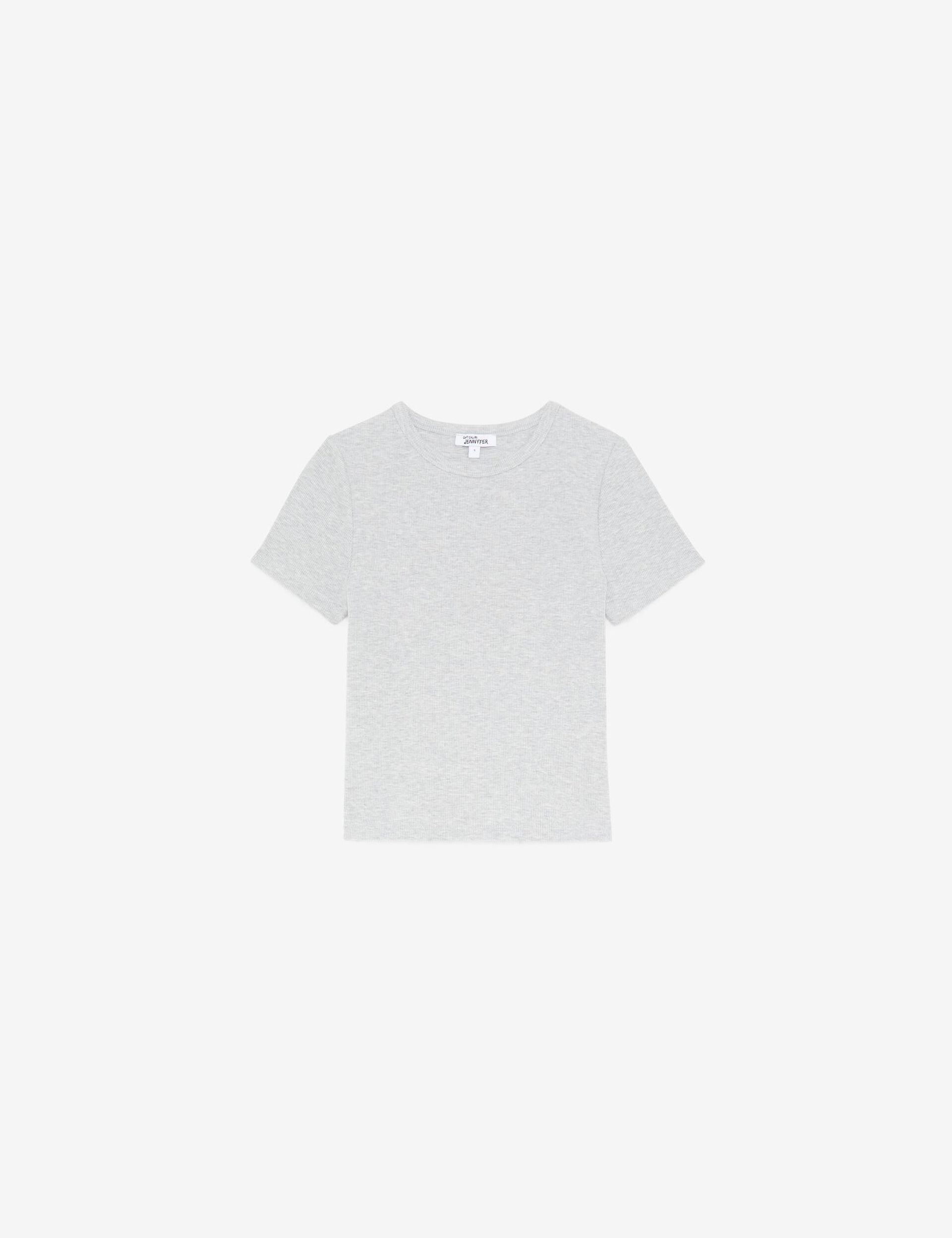 T-shirt basic gris clair