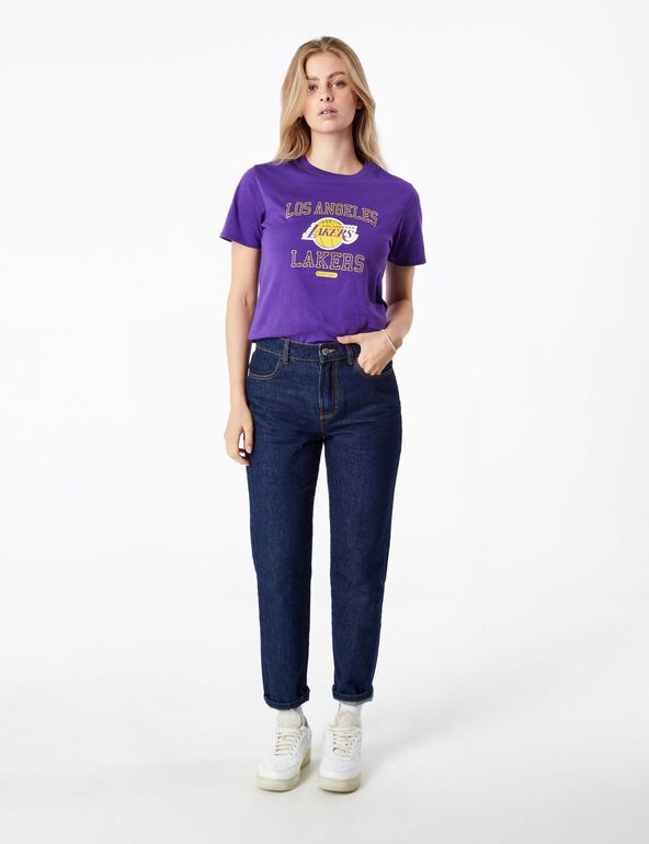 Tee-shirt NBA Lakers violet femme