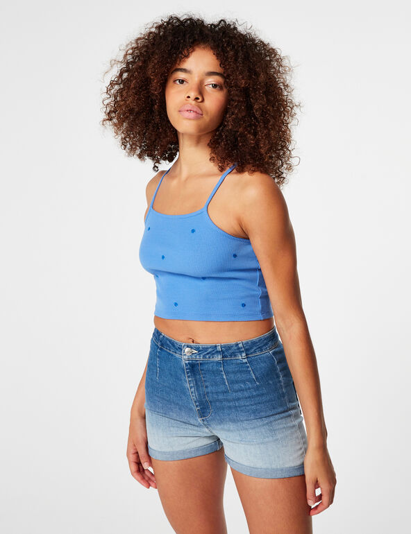 Faded jegging shorts teen