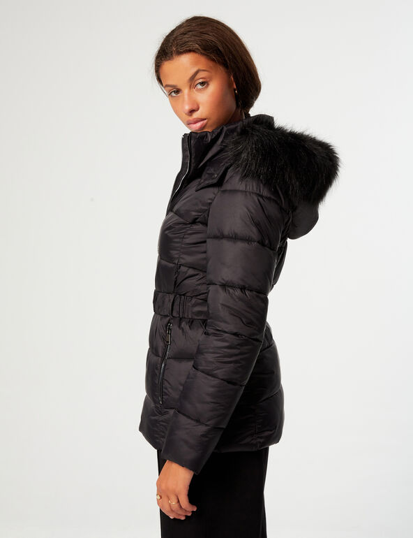 Padded jacket with hood girl