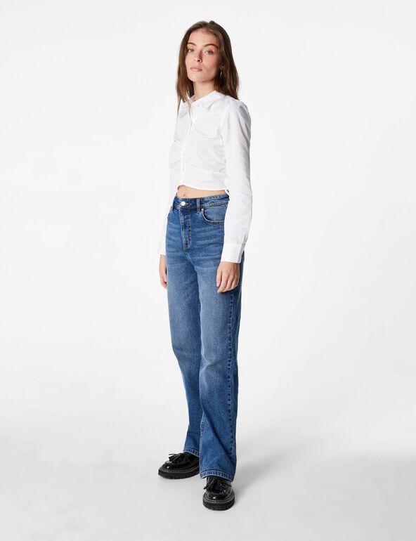 Straight-leg jeans woman